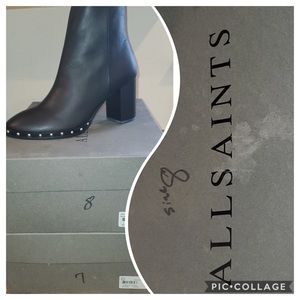(NO LONGER AVAILABLE) All Saints Shoes | Allsaints Black Inez Booties